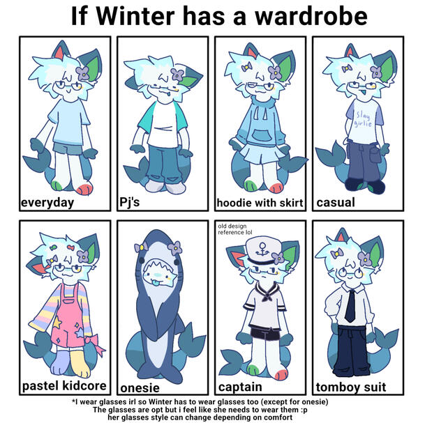 other outfits!! :3